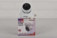 Caméra dôme réseau fixe Vikylin PG1383I 8MP avec détection humaine et de véhicules, microphone intégré