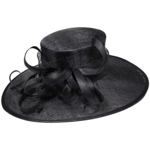 Venta caliente de fábrica moda hermosa elegante boda Sinamay mujeres Derby Iglesia sombreros para damas jóvenes niñas - Product Image 4