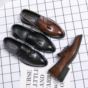 High Quality Business Men's Oxford <b>Shoes</b> <b>Slip</b>-<b>On</b> Genuine Leather Upper <b>Waterproof</b> Arch Support Breathable Formal Office <b>Shoes</b> - Product Image 3