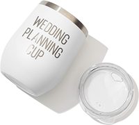 Tasse à vin en acier inoxydable rose simple, style voyage personnalisé, Double paroi, tasses à vin, gobelet avec couvercle coulissant, pour le vin