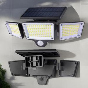 2024 Smart <strong>Solar</strong> <strong>Outdoor</strong> <strong>Lights</strong> 2500LM 210 LED Security <strong>Lights</strong> With Remote Control 3 Heads Motion Sensor <strong>Lights</strong> IP65 for Decor