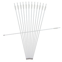 500 flèches hybrides en carbone blanc, 80,3 cm, ailettes en caoutchouc de 3 pouces pour le tir à l'arc sur cible