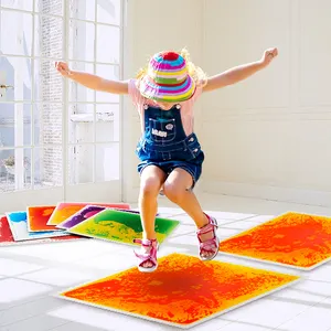 Enfants Juguetes jouets éducatifs tapis liquide ensemble de sol carreaux intégration sensorielle équipement de formation pour enfants autistes Fidget