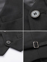 Rompi Solid Kustom, Rompi Formal Gaya Preppy untuk Pertunjukan Piano, Peragaan Busana & Acara Pembawa Acara