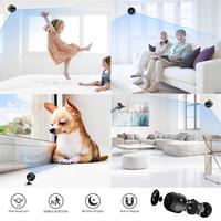 Mini Cámara WiFi A9 HD 1080p Grabadora de Voz Inalámbrica Remota Videocámara Cámaras de Vigilancia para Seguridad del Hogar