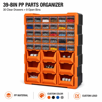 Armoire en plastique intégrée GDT 1501 avec 39 tiroirs, type boîte à outils pour médicaments, quincaillerie, électronique, accessoires d'outils
