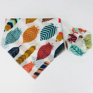 وشاح رأس للكلب والحيوانات الأليفة بطبقتين مطبوع حسب الطلب من القطن بنسبة 100% مجموعة من الأوشحة - Product Image 6