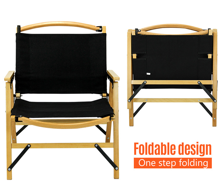 ☺︎ Kermit chair Black Blackdog Outdoor Folding Kermit Chair - Portable & Durable