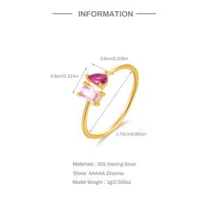 Wholesale Fashionable Jewelry 925 <b>Sterling</b> <b>Silver</b> Zircon <b>Adjustable</b> <b>Rings</b> for Women - Product Image 6