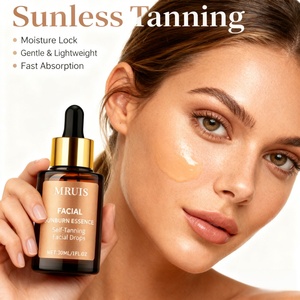 Sunless <strong>Tanning</strong> <strong>Face</strong> Serum Self Tanner Essence Natural Glow Smooth Application High-end Formula Quick Drying Professional MRUIS - Product Image 6