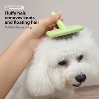 Brosse de toilettage pour animaux de compagnie, peigne démêlant auto-nettoyant pour chiens et chats, accessoires et fournitures pour l'élimination des poils et le démêlage