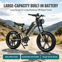 Vélo de montagne électrique à bas prix, suspension, 250W 500W, vélo électrique à pneus larges, Elektro Fahrrad Bicicleta Eletrica pour adultes