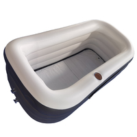 Baignoire gonflable pour adultes, nouvelle baignoire pliante portable en PVC avec couvercle amovible, baignoires en plastique pour bain de glace