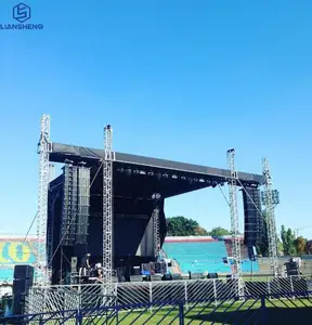 Hochwertiges Aluminium-Strahiler Bühnenbild Traverse kreisförmig rund schwarz Traverse für DJ Booth Konzertereignis