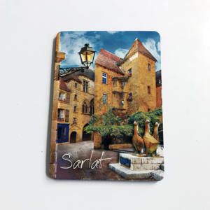 Magnete del frigorifero del frigorifero del metallo della latta del ricordo della città del paese di progettazione personalizzata promozionale - Product Image 3