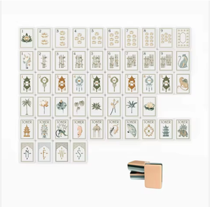 <span class=keywords><strong>Oh</strong></span> My Mahjong Tiles - Juego de Mahjong Americano Moderno de Acrílico, 160 Fichas, Plegable, Portátil, Entretenimiento Familiar, Regalo para Acampar - Product Image 3