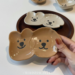 Ceramic Animal Shape Dipping Sauce Dish Porcelain Cute Cartoon Design For Party And Hotel Use - Product Image 3