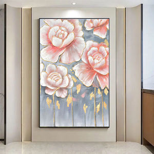 Decoración Moderna Personalizada para <span class=keywords><strong>el</strong></span> Hogar, <span class=keywords><strong>Pintura</strong></span> al Óleo Abstracta Pintada a Mano <span class=keywords><strong>sobre</strong></span> Lienzo, Hermosas Flores, Arte Mural, <span class=keywords><strong>Pintura</strong></span> en Relieve - Product Image 5