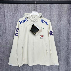 26. Veste coupe-vent légère à fermeture éclair intégrale, coupe-vent respirant et à séchage rapide, veste de football. J'aime les maillots brésiliens le plus. - Product Image 3