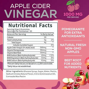 Goma de vinagre de sidra de manzana de etiqueta privada, gomitas Keto, suplementos de barriga plana, gestión de peso, gomitas ACV - Product Image 2