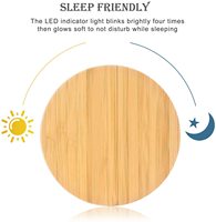 Chargeur sans fil 15W 10W Bamboo Fast Wireless Charging Pad pour iPhone Samsung Galaxy AirPods Pro 2 OPPo Vivo Oneplus Huawei