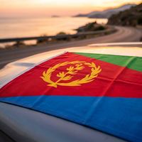 Fundas para Capó de Coche con Bandera de Albania, Diseño Personalizado de Países, Impresión por Sublimación Deportiva de Alta Calidad, Tela Elástica de Spandex