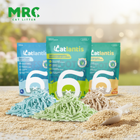 Litière pour animaux de compagnie en tofu, formule biodégradable et jetable, prix avantageux, fabrication directe d'usine, OEM ODM