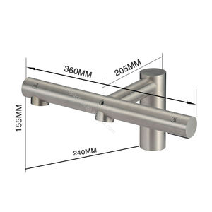 3 In 1 Borstelloze Luchtkraan Handdroger Aanrecht Automatische Kraan Met Schuimdispenser Functie Ingebouwd In Handdroger - Product Image 6