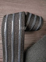 Recommander en gros ceinture élastique en relief noir sangle élastique en polyester pour perruque chapeaux bande élastique en nylon