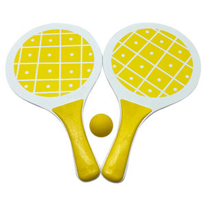 Pagaies de plage/raquettes de tennis <span class=keywords><strong>promo</strong></span> écologiques-marque personnalisée, fournitures de fête de plage, bois de peuplier pour la durabilité - Product Image 2