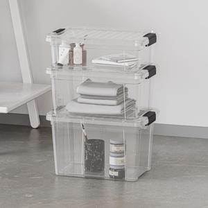 Classic Design Plastic <b>Clear</b> Plastic Storage <b>Container</b> 10L Polypropylene Storage Boxes with Lid - Product Image 5