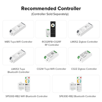 Produits haute densité DC24V 2700k à 6500k 640leds/m Dimmable Tunable Dual White Cob Cct Led Strip
