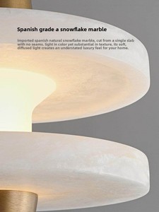Lámpara Colgante Pequeña de Mármol Español Estilo Francés <span class=keywords><strong>LUPA</strong></span>, Retro Negra de Lujo para <span class=keywords><strong>Restaurante</strong></span>, Bar, Mostrador, Entrada, Dormitorio - Product Image 5
