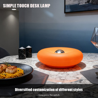 Lampe LED intelligente en forme de donut, verre orange, lumière d'ambiance nocturne, WiFi, RGB, intensité réglable, lampe de table, décoration intérieure, compatible avec HomeKit