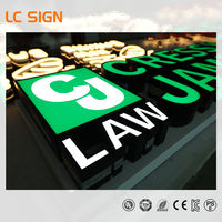 Panneaux lumineux LED imperméables pour bâtiments LC Signs, lettres en relief LED, enseignes personnalisées pour la publicité extérieure