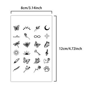 <span class=keywords><strong>Tatouage</strong></span> temporaire <span class=keywords><strong>de</strong></span> <span class=keywords><strong>libellule</strong></span>, <span class=keywords><strong>de</strong></span> fleur et <span class=keywords><strong>de</strong></span> papillon, <span class=keywords><strong>tatouage</strong></span> semi-permanent, imperméable, résistant à la transpiration, dure 2 semaines, <span class=keywords><strong>tatouage</strong></span> pour bras et jambes - Product Image 2