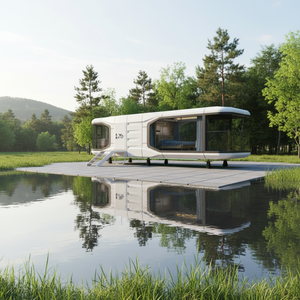 Capsule spatiale intégrée moderne, <span class=keywords><strong>maison</strong></span> intelligente résidentielle pour activités scéniques, <span class=keywords><strong>maison</strong></span> miniature à <span class=keywords><strong>prix</strong></span> d'usine, <span class=keywords><strong>maison</strong></span> préfabriquée complète galvanisée - Product Image 1