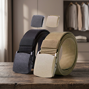 OEM High Quality Vintage Tactical Web Belt Nylon Material with <b>Plastic</b> for Buckle for Safety Protection Factory Sale - Product Image 3
