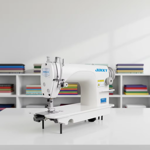 <span class=keywords><strong>Machine</strong></span> <span class=keywords><strong>à</strong></span> <span class=keywords><strong>coudre</strong></span> industrielle <span class=keywords><strong>à</strong></span> point noué <span class=keywords><strong>automatique</strong></span> JUKKY <span class=keywords><strong>à</strong></span> aiguille simple avec table pour tissus - Product Image 3