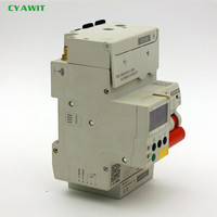 Interruptor de Circuito Inteligente Miniatura CYAWIT 4G WIFI RS485 2P 32A Modular para Riel DIN Tipo MCB RCCB/RCBO de Cobre con Protección Li