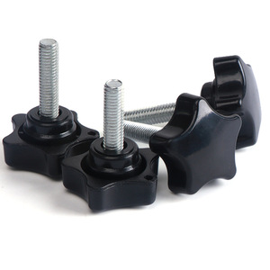 Carbon Steel Five Star Handle Knob Screws M8 M10 Metric Thread Standard Grade 8.8 Hand Tightening - Product Image 1