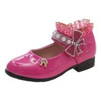 Chaussures pour filles de 4 à 12 ans, vente en gros, chaussures pour enfants du printemps, chaussures en cuir pour bébés, chaussures de princesse pour petites filles