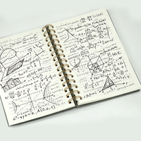 Carnet à spirale A5, couverture en cuir texturé gaufré rétro, 70g, ligné, 15 x 20,3 cm, spirale dorée, 4 couleurs, logo personnalisé en stock