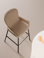 Chaise de bar légère, luxueuse, moderne et simple pour la maison, tabouret haut pour îlot de cuisine ou comptoir.
