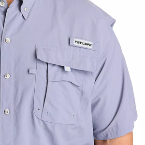 Camisa Deportiva para Hombre, Talla Grande, Manga Corta, Tejido Popelina de Alto Rendimiento, Certificación GOTS, Logotipo Personalizado, Etiqueta Privada Táctica - Product Image 2