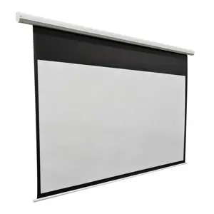 electrical projection screen pull down white board screen and Electronic remote control