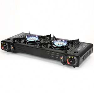 Portátil Super campamento 2 de hierro fundido <span class=keywords><strong>LP</strong></span>, estufa de Gas, quemador doble - Product Image 6