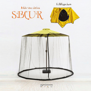 <span class=keywords><strong>Parasol</strong></span> de jardin d'été pliable en polyester léger avec auvent de lit et <span class=keywords><strong>moustiquaire</strong></span> pratiques - Product Image 5