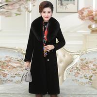 Manteaux d'Hiver 2025 pour Femmes, Manteau en Fourrure de Haute Qualité Longueur Midi, Trench-Coat Femme Épais et Chaud Oversize