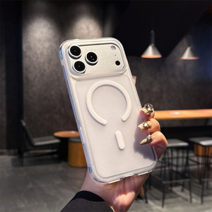 เคสใสกึ่งด้านแบบแม่เหล็ก TPU+PC สำหรับ iPhone 18 18 Pro Max, เคส iPhone 18 Pro Max ทำจากโพลีโพรพิลีน - Product Image 3